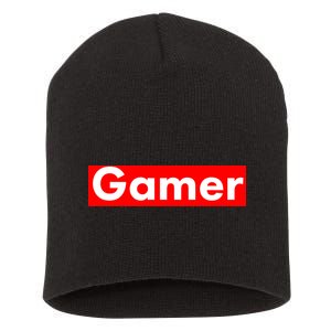 Gamer Logo Short Acrylic Beanie