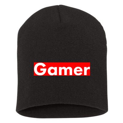 Gamer Logo Short Acrylic Beanie