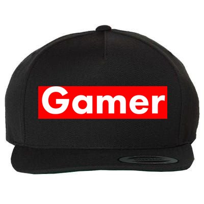 Gamer Logo Wool Snapback Cap