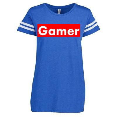 Gamer Logo Enza Ladies Jersey Football T-Shirt