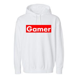 Gamer Logo Garment-Dyed Fleece Hoodie