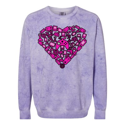 Gamer Love Colorblast Crewneck Sweatshirt