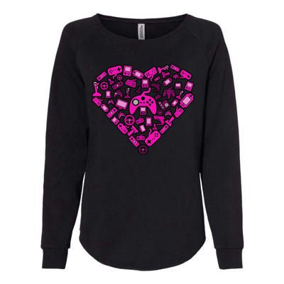 Gamer Love Womens California Wash Sweatshirt