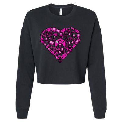 Gamer Love Cropped Pullover Crew