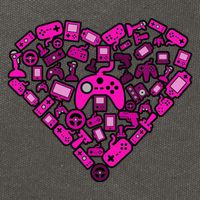 Gamer Love Cotton Canvas Backpack