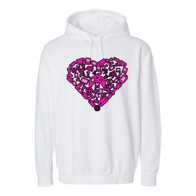 Gamer Love Garment-Dyed Fleece Hoodie