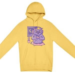 Gamer Owl Premium Pullover Hoodie