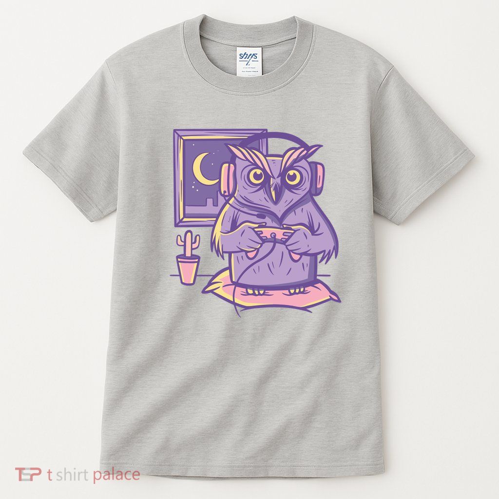 Gamer Owl Tall T-Shirt