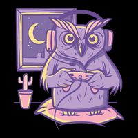 Gamer Owl Button