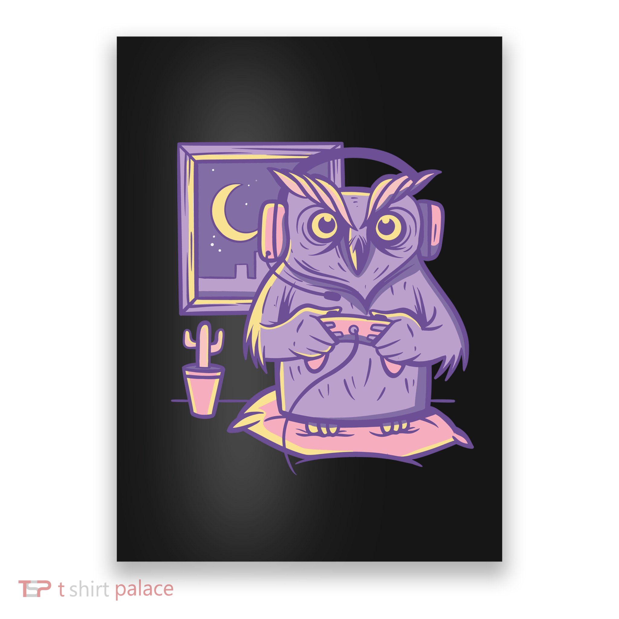 Gamer Owl Poster