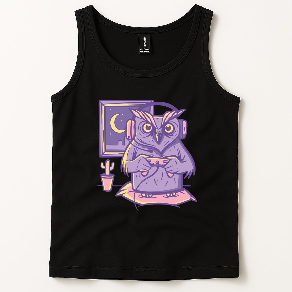 Gamer Owl Tank Top