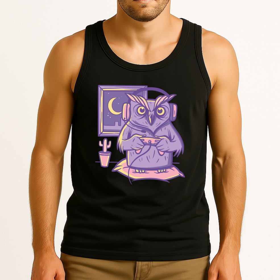 Gamer Owl Tank Top