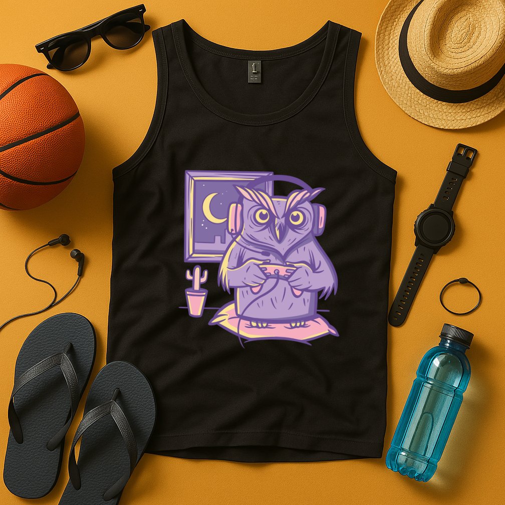 Gamer Owl Tank Top