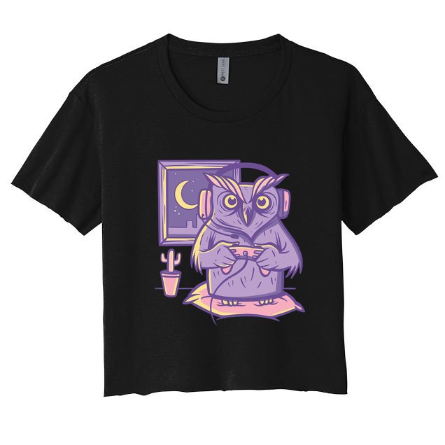 Gamer Owl Crop Top