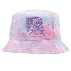 Gamer Owl Tie-Dyed Bucket Hat