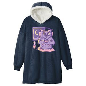 Gamer Owl Hooded Wearable Blanket