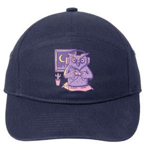 Gamer Owl 7-Panel Snapback Hat