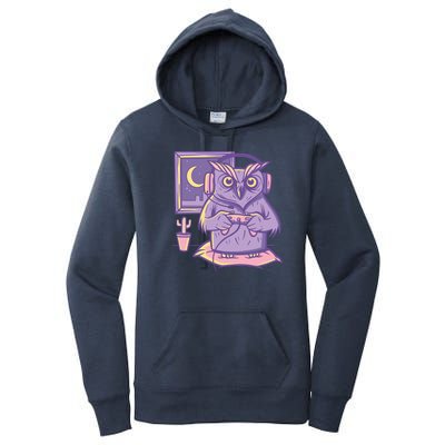 Gamer Owl Women's Pullover Hoodie