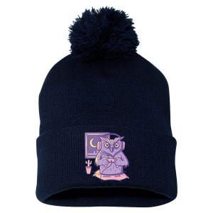 Gamer Owl Pom Pom 12in Knit Beanie