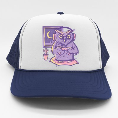 Gamer Owl Trucker Hat