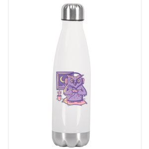 Gamer Owl Stainless Steel Insulated Water Bottle