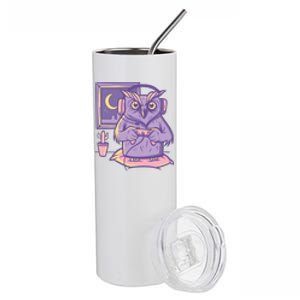 Gamer Owl Stainless Steel Tumbler