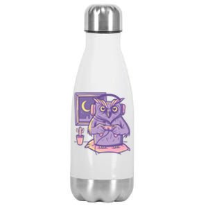 Gamer Owl Stainless Steel Insulated Water Bottle