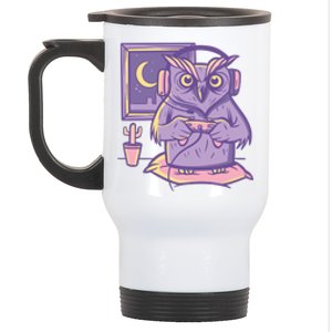 Gamer Owl Stainless Steel Travel Mug