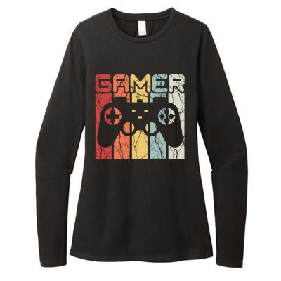 Gamer Retro Controller Womens CVC Long Sleeve Shirt