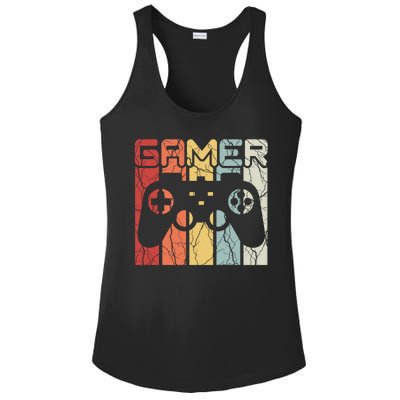 Gamer Retro Controller Ladies PosiCharge Competitor Racerback Tank