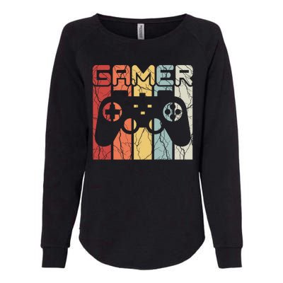 Gamer Retro Controller Womens California Wash Sweatshirt