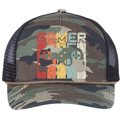 Gamer Retro Controller Retro Rope Trucker Hat Cap