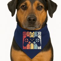 Gamer Retro Controller USA-Made Doggie Bandana
