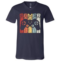 Gamer Retro Controller V-Neck T-Shirt