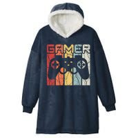 Gamer Retro Controller Hooded Wearable Blanket