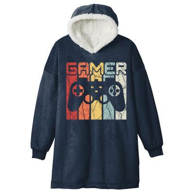 Gamer Retro Controller Hooded Wearable Blanket