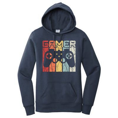 Gamer Retro Controller Women's Pullover Hoodie