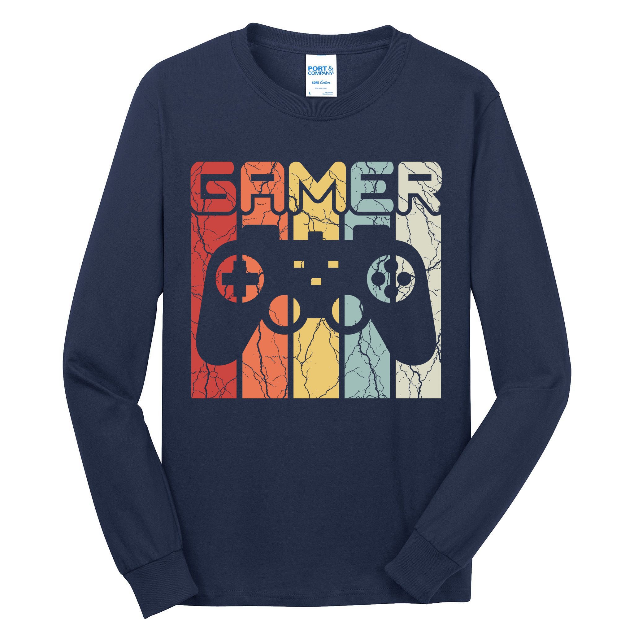 Gamer Retro Controller Tall Long Sleeve T-Shirt