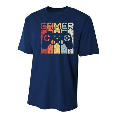 Gamer Retro Controller Youth Performance Sprint T-Shirt