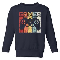 Gamer Retro Controller Toddler Sweatshirt