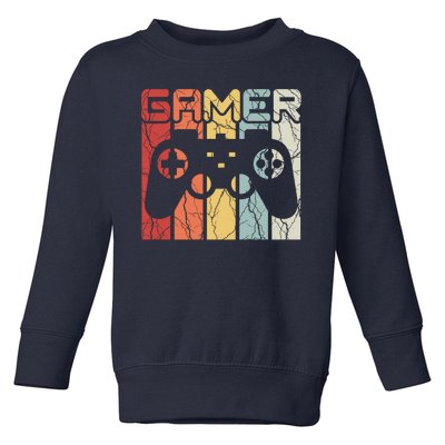 Gamer Retro Controller Toddler Sweatshirt