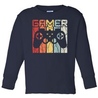 Gamer Retro Controller Toddler Long Sleeve Shirt