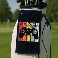 Gamer Retro Controller Golf Towel