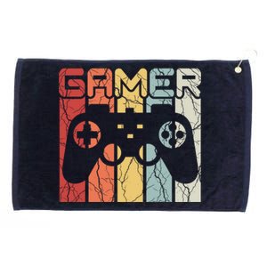 Gamer Retro Controller Grommeted Golf Towel