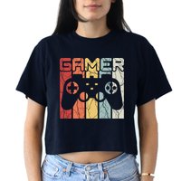 Gamer Retro Controller Crop Top
