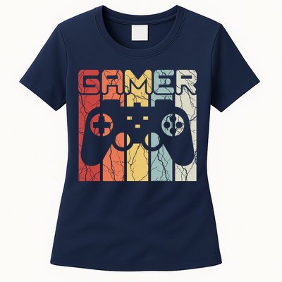 Gamer Retro Controller Womens T-Shirt