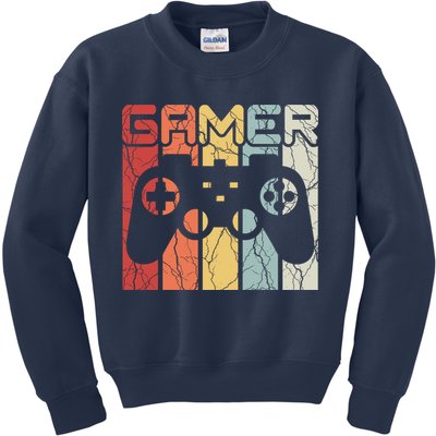 Gamer Retro Controller Kids Sweatshirt