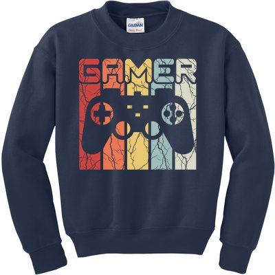 Gamer Retro Controller Kids Sweatshirt