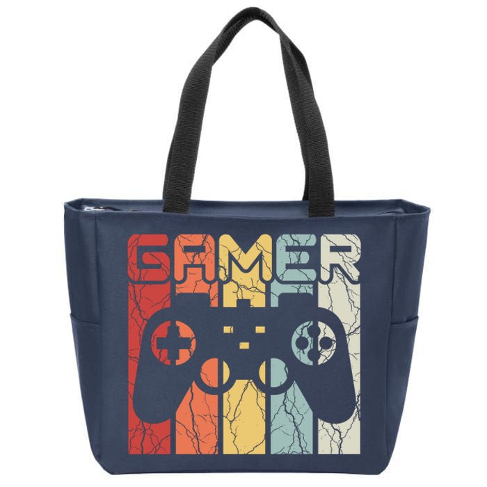 Gamer Retro Controller Zip Tote Bag