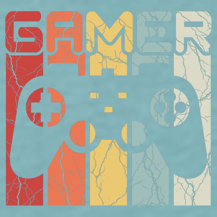 Gamer Retro Controller Sueded Cloud Jersey T-Shirt